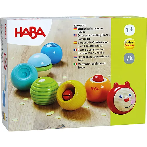 HABA Entdeckerbausteine Raupe - 7 Teile