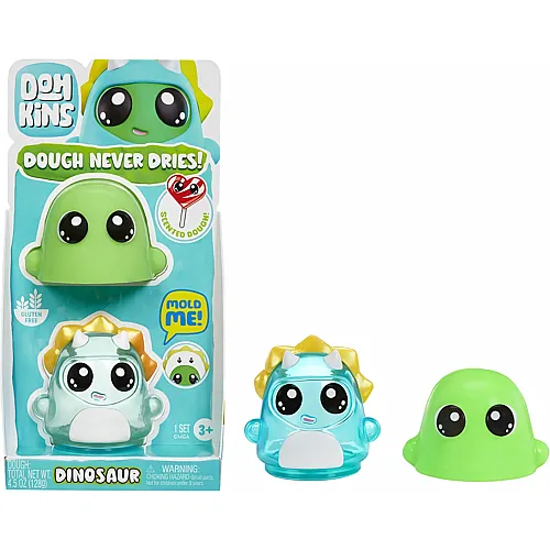 MGA DohKins Dino Single Pack Character - Enth�lt 1 DohKins Figur, 6 Figuren zum Sammeln, Knete Trocknet Niemals Aus, Glutenfrei, Geeignet f�r Sammler & Kinder im Alter von 2-5 Jahren