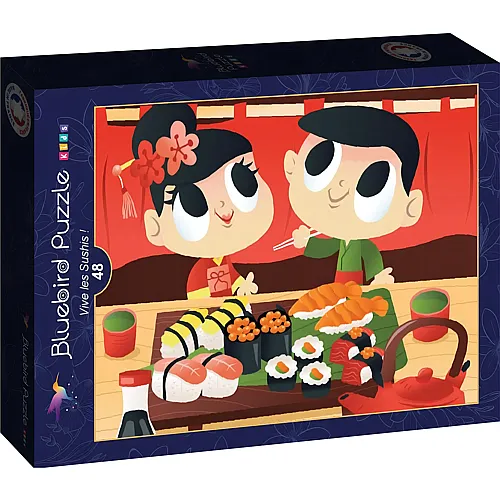 Bluebird Puzzle Vive les Sushis ! - 48 Teile