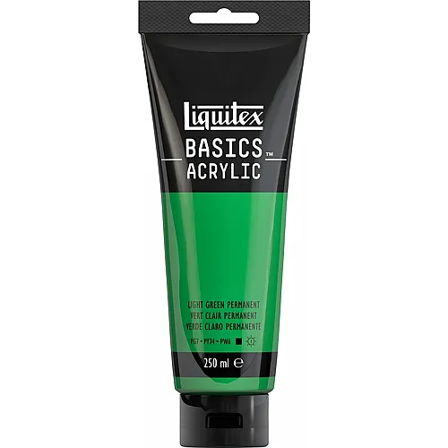Liquitex Lqx Basics Acrylfarbe 250ml Tube Hellgr�n Permanent