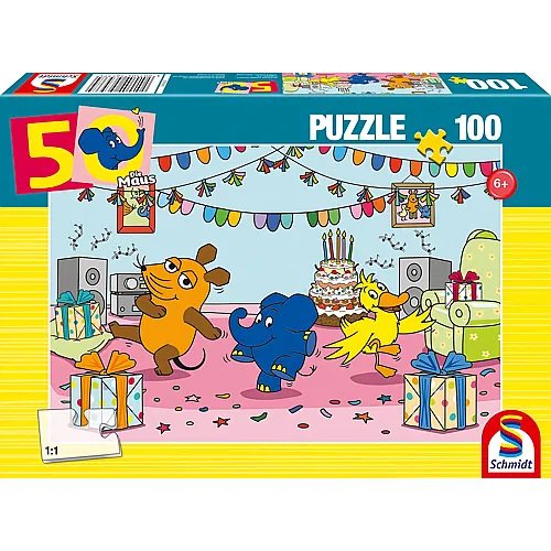 Elefantastische Party, die Maus 100Teile