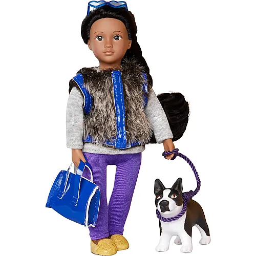 Lori Ilyssa und Hund Indigo - 15 cm