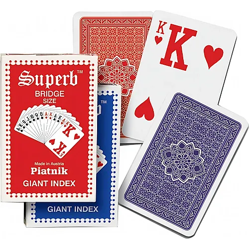 Piatnik Spiele Superb giant index, Bridge