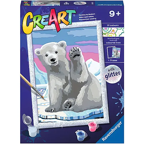 Ravensburger CreArt Glitter Pawsome Polar Bear