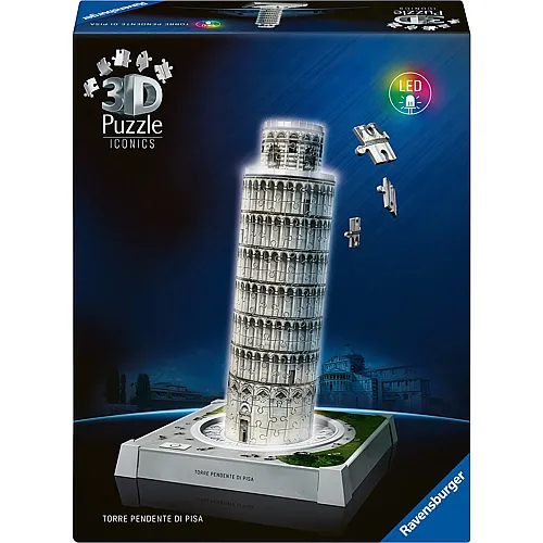 Schiefer Turm von Pisa - mit Licht - 231 Teile