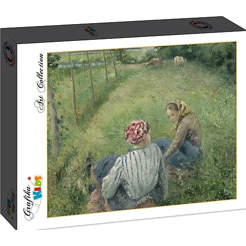 Grafika Puzzle Art Collection Camille Pissarro Grafika Kids Young Peasant Girls Resting in the Fields near Pontoise, 1882 - 12 Teile