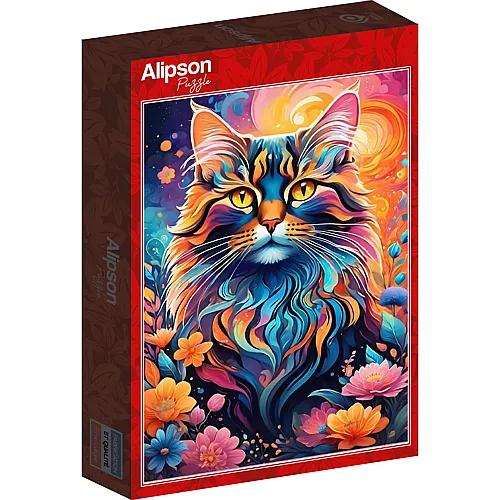 Mehrfarbige Katze 1000Teile