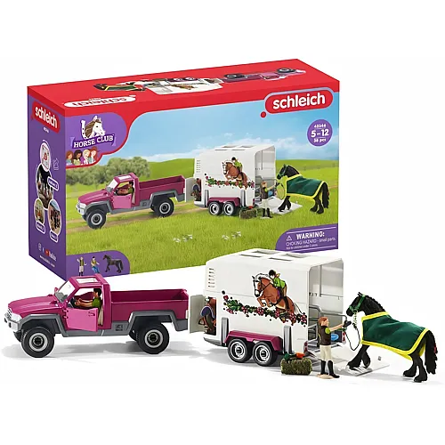 Schleich Horse Club Pick-up mit Pferdeanh�nger