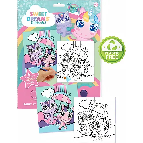 Kids Licensing Einhorn Malen nach Zahlen 29x22x1cm