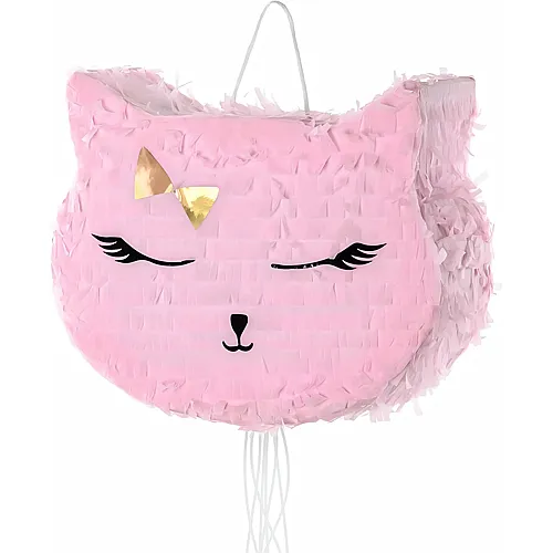 Partydeco Pinata Katze Rosa