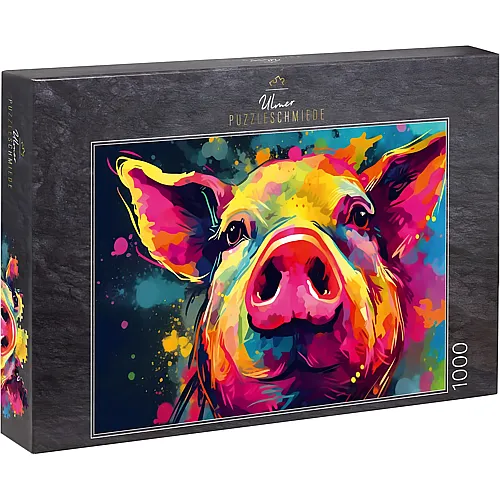 Ulmer Puzzleschmiede Sauerei - Das bunte Schwein - 1000 Teile