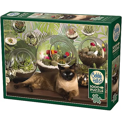 Cobble Hill Puzzle Terrarium Cat - 1000 Teile