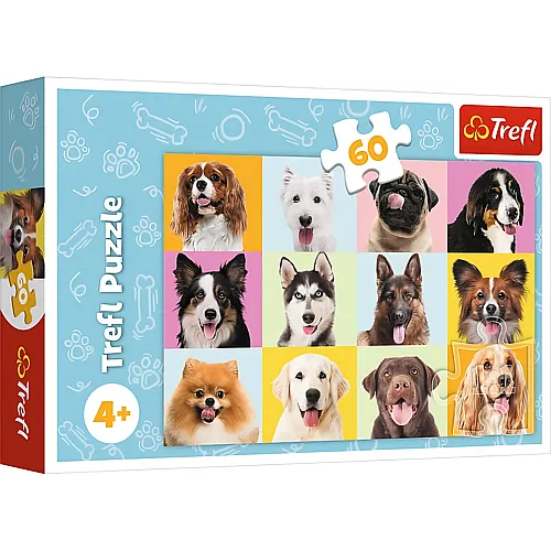 Trefl Puzzle Hunde Portr�ts - 60 Teile