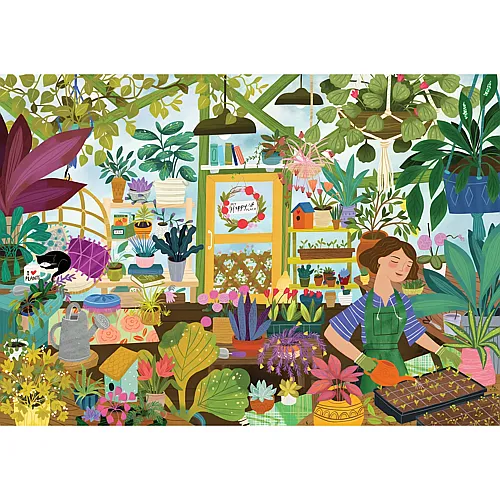 Pieces & Peace Puzzle Mein Lieblingsplatz ist im Gew�chshaus - 1000 Teile