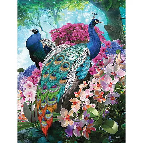 SunsOut Puzzle Pretty Peacock - 300 Teile
