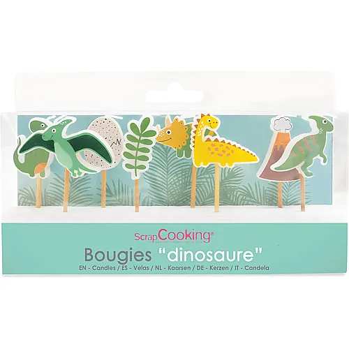 ScrapCooking Kerzen Dino - 8 Teile