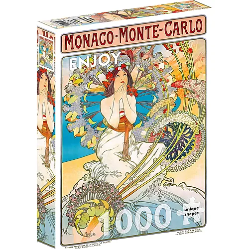 Enjoy Puzzle Monaco Monte Carlo, Alphonse Mucha - 1000 Teile