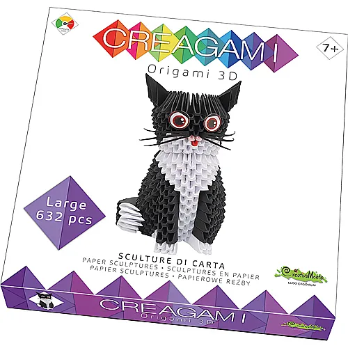 Creagami Origami 3D Katze (632Teile)