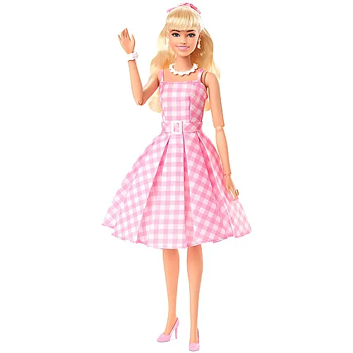 Barbie Signature The Movie Puppe im Vintage-Kleid in rosa-weissem Vichy-Muster