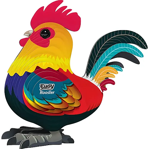 Eugy 3D Karton Figuren Hahn