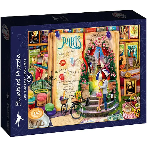 Bluebird Puzzle Aimee Stewart Life is an Open Book Paris (1000Teile)