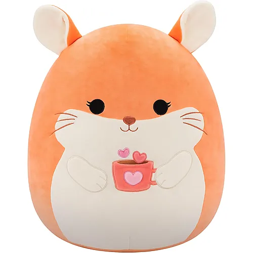 Squishmallows Pl�sch Erica das Chinchilla mit Herztasse - 40 cm