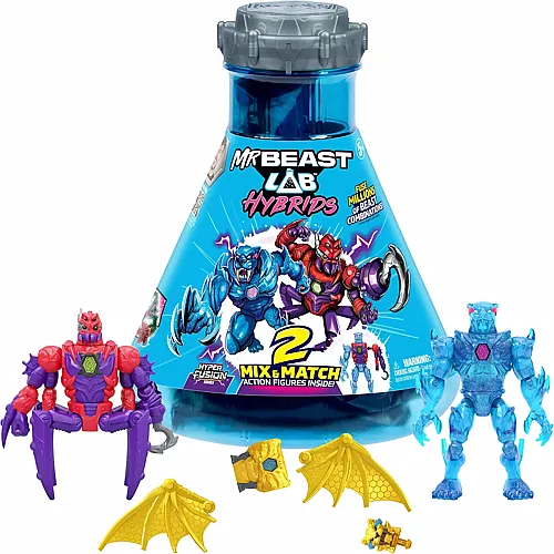 Spectron MrBeast Lab Hybrid Spider vs Energy Panther Actionfiguren