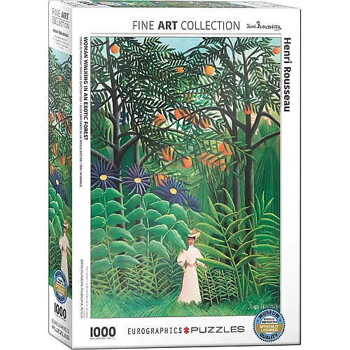Eurographics Puzzle Fine Art Collection Woman in an Exotic Forest (1000Teile)