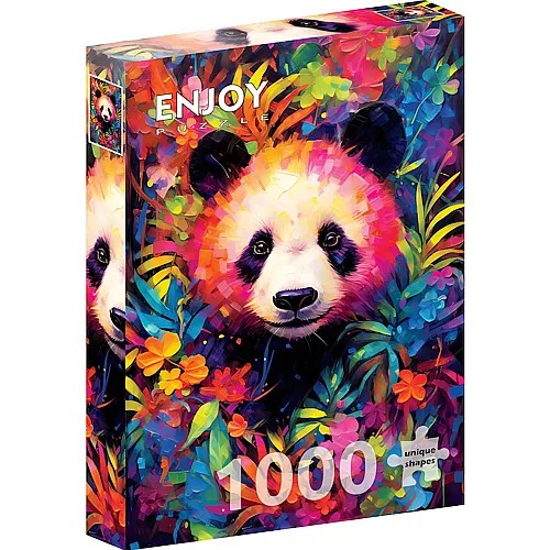 Enjoy Puzzle Verspieltes Pandajunges - 1000 Teile