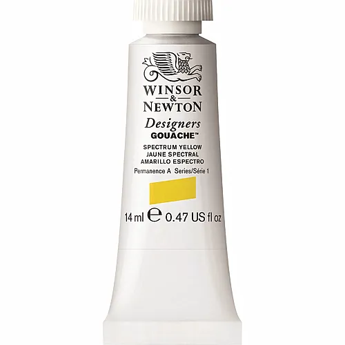 Winsor & Newton W&n Designers Gouache 14ml Tube Spektrumgelb