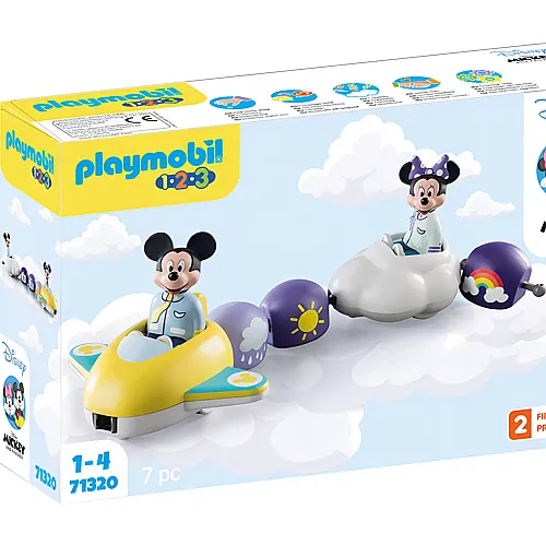 PLAYMOBIL 1.2.3 Mickey Mouse Mickys & Minnies Wolkenflug (71320)