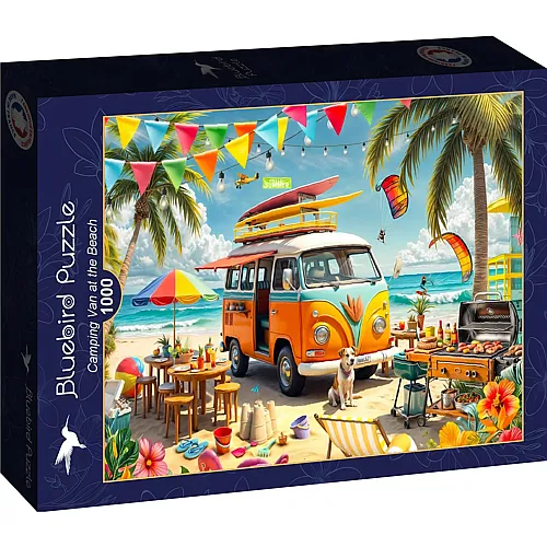 Camping Van am Strand - 1000 Teile