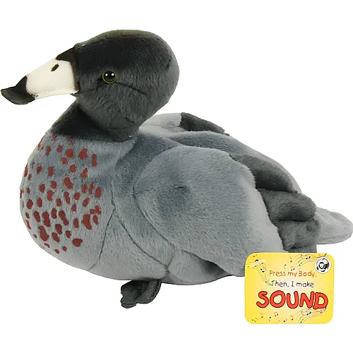 Unitoys Ente mit Sound Grau - 18 cm