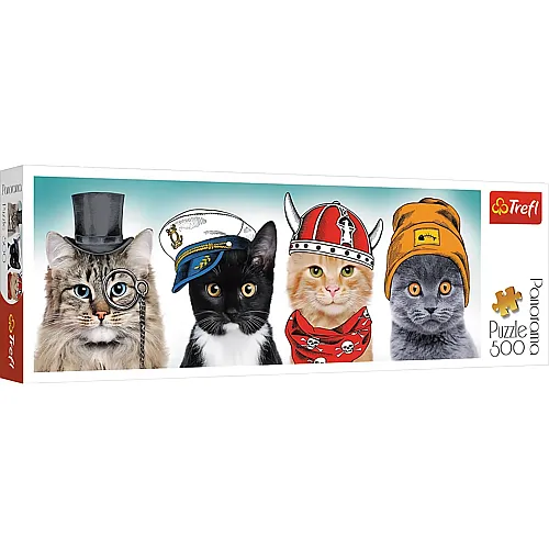 Flauschiges Katzen-Team 500Teile