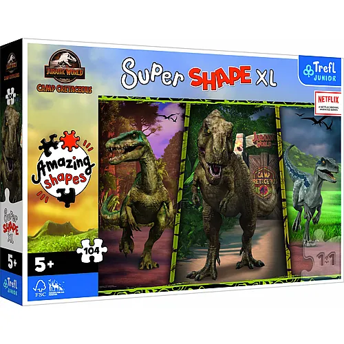 Trefl Puzzle Jurassic World Colorful Dinosaurs - 104 Teile