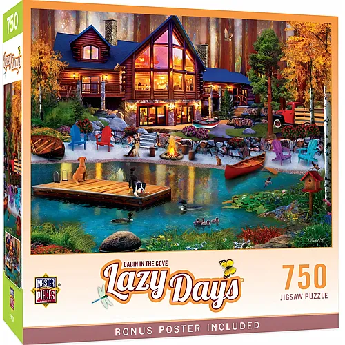 Master Pieces Puzzle Lazy Days Cottage in der Bucht (750Teile)