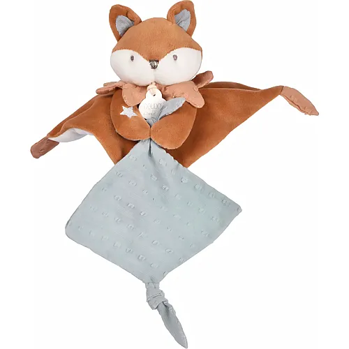 Doudou et Compagnie Timo Schmusetuch mit Schnullerhalter - 20 cm
