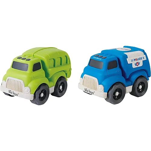 Lexibook Bioplastik Polizei und Transporter, 18 * 11 * 13 cm (2 St�ck)