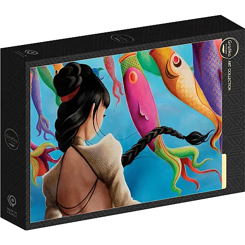 Grafika Puzzle Art Collection Misstigri Koinobori - 1000 Teile