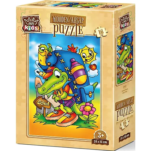 Art Puzzle School Road - 16 Teile