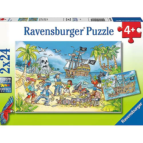 Ravensburger Puzzle Die Abenteuerinsel (2x24)