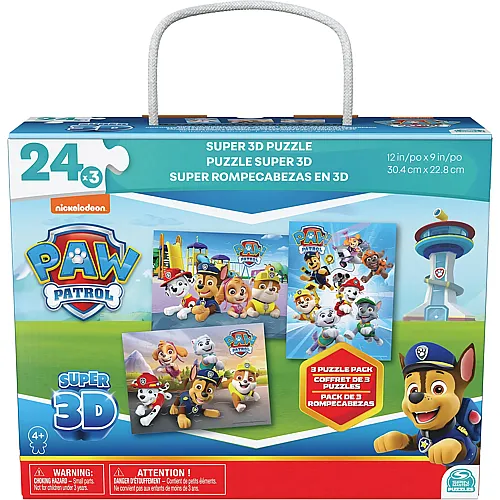 3in1 Super 3D Paw Patrol 24Teile