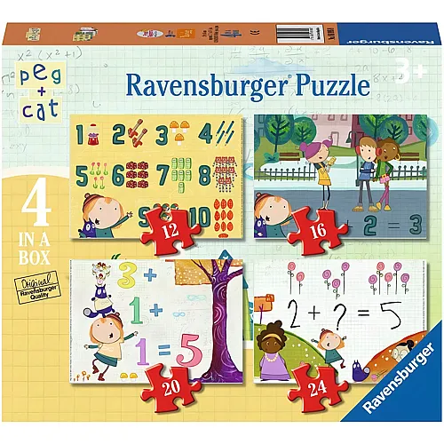 Ravensburger 4 Puzzles - Peg + Cat