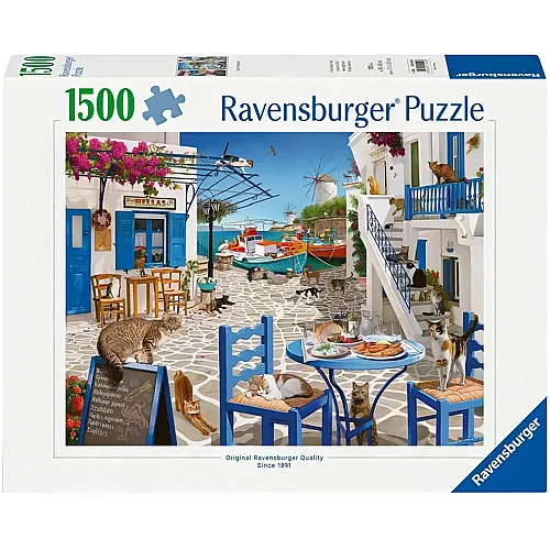 Ravensburger Puzzle Katzen in Mykonos - 1500 Teile