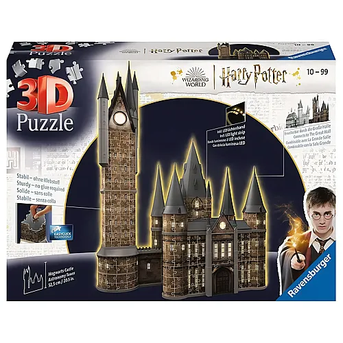 Ravensburger Puzzle Harry Potter Hogwarts Schloss - Astronomieturm - Night Edition (540Teile)