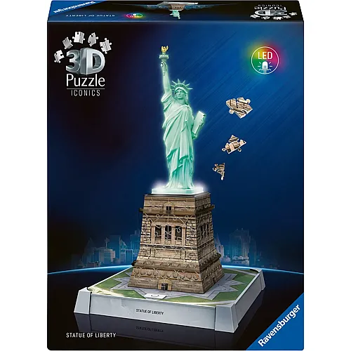 Freiheitsstatue - mit Licht - 128 Teile