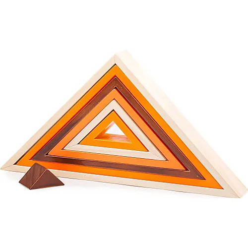 Bigjigs Dreieckiges Stapelspielzeug aus Holz