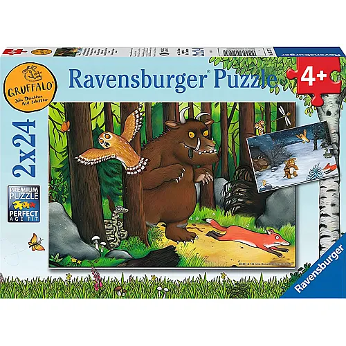 Ravensburger Puzzle Der Grffelo Der Waldspaziergang (2x24)