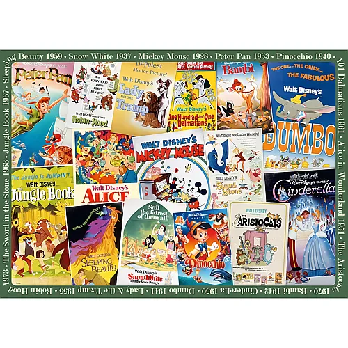 Ravensburger Puzzle Disney Vintage Movie Poster - 1000 Teile