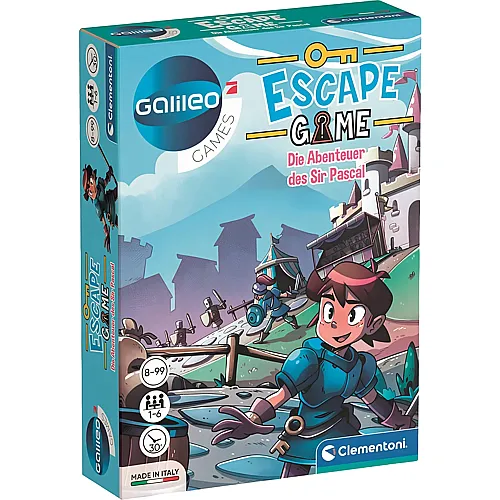 Clementoni Galileo Escape Game - Die Abenteuer des Sir Pascal - Deutsch